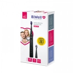 ЕЛЕКТРИЧЕСКА ЗВУКОВА ЧЕТКА ЗА ЗЪБИ B.WELL MED-870 ЧЕРНА / B WELL ELECTRIC SONIC TOOTHBRUSH B.WELL MED-870 BLACK