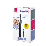 ЕЛЕКТРИЧЕСКА ЗВУКОВА ЧЕТКА ЗА ЗЪБИ B.WELL PRO-850 ЧЕРНА / B WELL ELECTRIC SONIC TOOTHBRUSH B.WELL PRO-850 BLACK