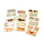 ДЪРВЕН ПЪЗЕЛ ЗА СЪОТВЕТСВИЕ - ФЕРМЕРСКИ ЖИВОТНИ 34042 / BIGJIGS TOYS WOODEN PUZZLE - FARM ANIMALS