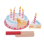 ДЪРВЕНА ТОРТА РОЖДЕН ДЕН BJ628 / BIGJIGS TOYS WOODEN CAKE