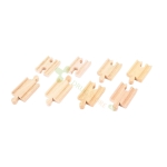 ДЪРВЕНИ ПРАВИ ЖП РЕЛСИ МИНИ BJT104 / BIGJIGS TOYS WOODEN MINI EXPANSION PACK