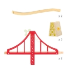 ДВОЕН ВИСЯЩ МОСТ BJT136 / BIGJIGS TOYS DOUBLE HANGING BRIDGE