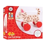 ИГРАЧКА ЗА ДЪРПАНЕ - КОТЕ BB111 / BIGJIGS TOYS CAT PULL ALONG 