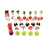 КОМПЛЕКТ ОТ ПЪТНИ ЗНАЦИ BJT061 / BIGJIGS TOYS ROAD SIGNS SET 