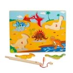 МАГНИТЕН ПЪЗЕЛ ДИНОЗАВРИ BJ920 / BIGJIGS TOYS MAGNET WOODEN PUZZLE DINOSAURS