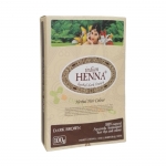 БИОХЕРБА РАСТИТЕЛНА БОЯ ЗА КОСА HENNA ТЪМНО КАФЯВА 100 г / BIOHERBA HERBAL HAIR COLOUR DARK BROWN