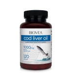 БИОВЕА МАСЛО ОТ ЧЕРЕН ДРОБ НА ТРЕСКА капсули 1000 мг. 120 броя / BIOVEA COD LIVER OIL
