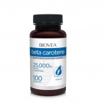 БИОВЕА БЕТА-КАРОТИН капсули 25,000 IU 100 броя / BIOVEA BETA CAROTENE