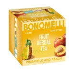 БОНОМЕЛИ ПЛОДОВ ЧАЙ АНАНАС И ПРАСКОВА филтър 12 броя / BONOMELLI TEA PINEAPLE / PEACH filter bags