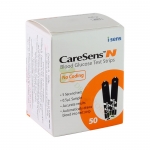 ТЕСТ ЛЕНТИ ЗА ИЗМЕРВАНЕ НА КРЪВНА ЗАХАР КЕЪРСЕНС N 50 броя / CARESENS N BLOOD GLUCOSE TEST STRIPS