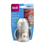 ЧАША СЪС СЛАМКА ЗА НАЧИНАЕЩИ BUDDY BEAR 6+ месеца 150 мл / LOVI STRAW BEGINNER CUP BUDDY BEAR 6+ months