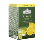 ЧАЙ ФИЛТЪР ЗЕЛЕН ЧАЙ С ЛИМОН 20 броя / AHMAD TEA LEMON VITALITY FLAVOURED GREEN TEA filter bags 