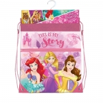 ДЕТСКА СПОРТНА ЧАНТА ПРИНЦЕСИ KIDS LICENSING WD21025 / KIDS LICENSING DRAWSTRING BAG PRINCESS