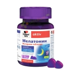 ДОПЕЛХЕРЦ АКТИВ МЕЛАТОНИН МАЛИНА желирани таблетки 40 броя / QUEISSER DOPPEL HERZ AKTIV MELATONIN gummies