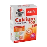 ДОПЕЛХЕРЦ АКТИВ КАЛЦИЙ + ВИТАМИНИ D3 И К таблетки 30 броя / DOPPELHERZ ACTIVE CALCIUM + VITAMINS D3 & K