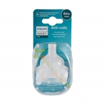 БИБЕРОНИ CLASSIC+ ANTI-COLIC 6+ месеца с 4 ДУПКИ 2 броя / PHILIPS AVENT PACIFIER CLASSIC ANTI - COLIC TEAT 6+ m. 4 HOLES