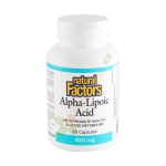 НАТУРАЛ ФАКТОРС АЛФА ЛИПОЕВА КИСЕЛИНА капсули 400 мг 60 броя / NATURAL FACTORS ALPHA - LIPOIC ACID