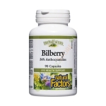 НАТУРАЛ ФАКТОРС ЧЕРНА БОРОВИНКА капсули 90 броя / NATURAL FACTORS BILBERRY
