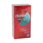ПРЕЗЕРВАТИВИ ДУРЕКС FEEL THIN SLIM FIT 10 броя / DUREX FEEL THIN SLIM FIT