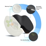 ОРТОПЕДИЧНА АНАТОМИЧНА ВЪЗГЛАВНИЦА ЗА СЯДАНЕ ОТ МЕМОРИ ПЯНА / FLEXZON MEMORY FOAM SEAT CUSHION