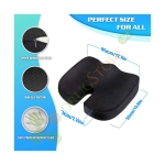 ОРТОПЕДИЧНА АНАТОМИЧНА ВЪЗГЛАВНИЦА ЗА СЯДАНЕ ОТ МЕМОРИ ПЯНА / FLEXZON MEMORY FOAM SEAT CUSHION