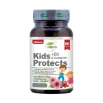 ГРЕВИЯ КИДС ПРОТЕКТ + ВИТАМИН D3 + ЧЕРВЕНА БОРОВИНКА капсули 60 броя / GREWIA KIDS PROTECTS + VITAMIN D3 + CRANBERRY
