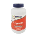 НАУ ФУДС ЛИЗИН таблетки 500 мг 250 броя / NOW FOODS L-LYSINE