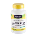 МАГНЕЗИЙ БИСГЛИЦИНАТ таблетки 100 мг 120 броя / HEALTHY ORIGINS MAGNESIUM BISGLYCINATE HELATE 