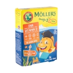 МЬОЛЕРС ОМЕГА 3 желирани таблетки 36 броя ПОРТОКАЛ / MOELLERS OMEGA 3 jelly fish ORANGE
