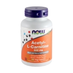 НАУ ФУДС АЦЕТИЛ L - КАРНИТИН капсули 500 мг 100 броя / NOW FOODS ACETYL L - CARNITINE