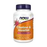 НАУ ФУДС ХОЛИН И ИНОЗИТОЛ капсули 500 мг 100 броя / NOW FOODS CHOLINE AND INOSITOL