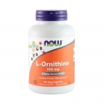НАУ ФУДС Л - ОРНИТИН капсули 500 мг. 120 броя / NOW FOODS L - ORNITHINE capsules 500 mg. 120