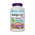 ОМЕГА 3-6-9 капсули 1200 мг 150 броя / WEBBER NATURALS OMEGA 3-6-9