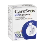 РЕЗЕРВНА ИГЛА (ЛАНЦЕТ) ЗА АПАРАТ ЗА ИЗМЕРВАНЕ НА КРЪВНА ЗАХАР КЕЪРСЕНС 30G 100 броя / CARESENS LANCETS STERILE - SINGLE USE 30G