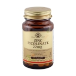 СОЛГАР ЦИНК ПИКОЛИНАТ таблетки 22 мг 100 броя / SOLGAR ZINC PICOLINATE