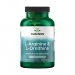 СУОНСЪН L-АРГИНИН И L-ОРНИТИН капсули 100 броя / SWANSON L-ARGININE & L-ORNITHINE