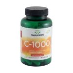 СУОНСЪН ВИТАМИН С + ШИПКИ капсули 1000 мг 90 броя / SWANSON VITAMIN C WITH ROSE HIPS
