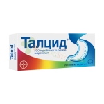 ТАЛЦИД таблетки за дъвчене 500 мг 20 броя / BAYER TALCID