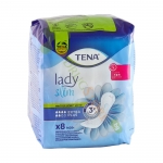 УРОЛОГИЧНИ ПРЕВРЪЗКИ ЛЕЙДИ EXTRA PLUS INSTA DRY 8 броя / TENA UROLOGICAL PADS LADY EXTRA