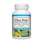 НАТУРАЛ ФАКТОРС МАСЛО ОТ ВЕЧЕРНА ИГЛИКА капсули 500 мг 90 броя / NATURAL FACTORS ULTRA PRIM EVENING PRIMROSE OIL