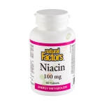 НАТУРАЛ ФАКТОРС ВИТАМИН B3 (НИАЦИН) таблетки 100 мг 90 броя / NATURALS FACTORS VITAMIN B3 (NIACIN)