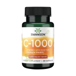 СУОНСЪН ВИТАМИН С + ШИПКИ капсули 1000 мг 30 броя / SWANSON VITAMIN C WITH ROSE HIPS
