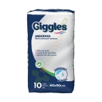 ЕДНОКРАТНИ ЧАРШАФИ ГИГЪЛС 60/90 10 броя / GIGGLES UNDERPAD 60/90 