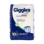 ЕДНОКРАТНИ ЧАРШАФИ ГИГЪЛС 60/60 10 броя / GIGGLES UNDERPAD 60/60 