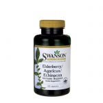 СУОНСЪН БЪЗ, АГАРИКУС И ЕХИНАЦЕЯ капсули 120 броя / SWANSON ELDERBERRY, AGARICUS AND ECHINACEA