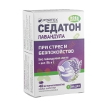 СЕДАТОН БИО ЛАВАНДУЛОВО МАСЛО + ВИТАМИН B6 И ВИТАМИН E ентеросолвентни капсули 40 броя / FORTEX SEDATON LAVENDER + VITAMIN B6 AND VITAMIN E