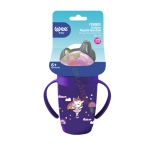 ФРЕНДС ЧАША СЪС СЛАМКА И ДРЪЖКИ 365 мл / WEE BABY FRIENDS SIPPY CUP WITH STRAW 6+ months