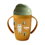 ФРЕНДС ЧАША СЪС СЛАМКА И ДРЪЖКИ 365 мл / WEE BABY FRIENDS SIPPY CUP WITH STRAW 6+ months