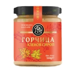 ГОРЧИЦА С КЛЕНОВ СИРОП 160 г / NATURAL TECHOLOGIES MUSTARD WITH MAPLE SYRUP 