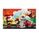 ГРАФИКС ПЪЗЕЛ ПОЖАРНА 60 части / GRAFIX FIRE STATION PUZZLE 60 pieces